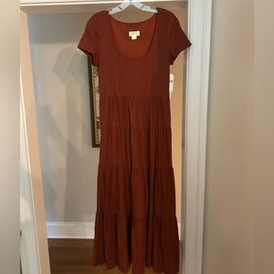 Maeve Terracotta Maxi Dress
